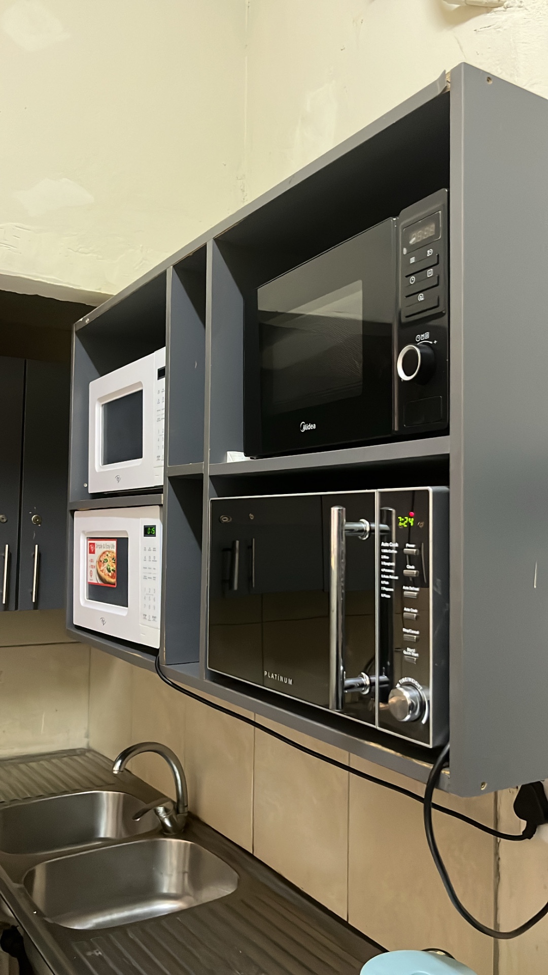 Microwaves and double sink